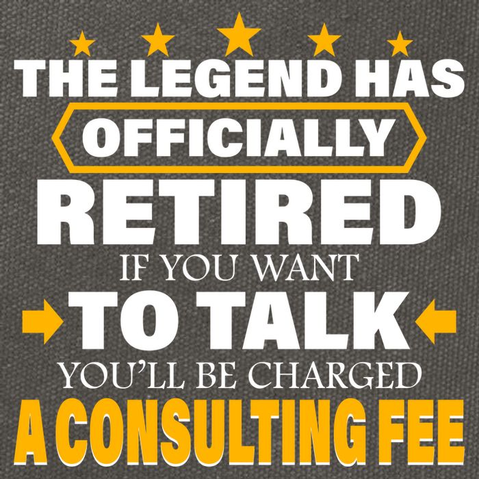 Legend Has Retired Be Charged A Consulting Fee Cotton Canvas Backpack
