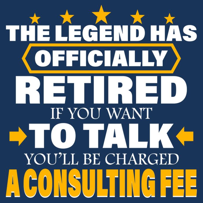 Legend Has Retired Be Charged A Consulting Fee 16 in Basic Backpack