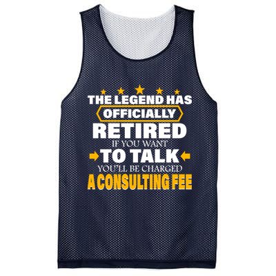 Legend Has Retired Be Charged A Consulting Fee Mesh Reversible Basketball Jersey Tank