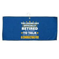 Legend Has Retired Be Charged A Consulting Fee Large Microfiber Waffle Golf Towel