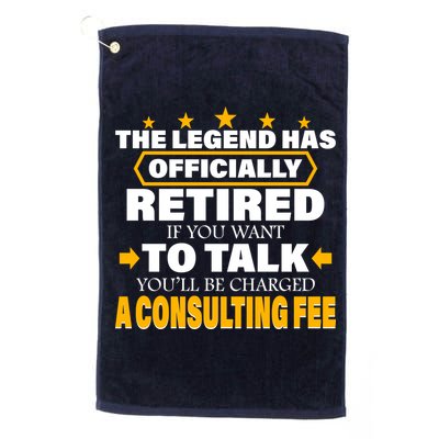 Legend Has Retired Be Charged A Consulting Fee Golf Towel