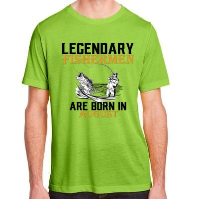 Legendary Fisherman Are Born In August Adult ChromaSoft Performance T-Shirt