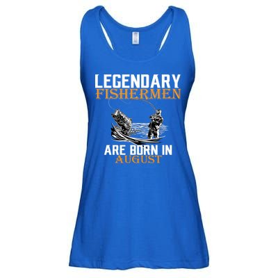 Legendary Fisherman Are Born In August Ladies Essential Flowy Tank