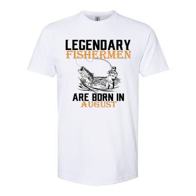 Legendary Fisherman Are Born In August Softstyle CVC T-Shirt