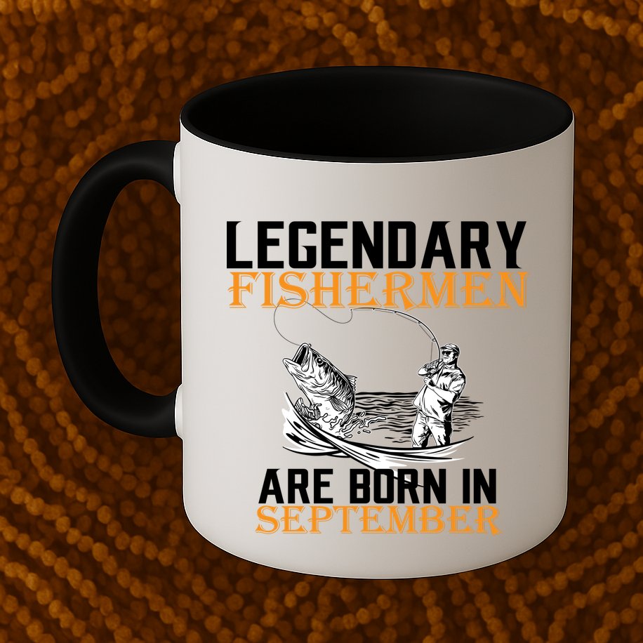 Legendary Fisherman Are Born In September  Mug