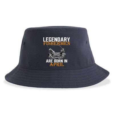 Legendary Fishermen Are Born In April Sustainable Bucket Hat