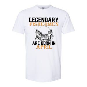 Legendary Fishermen Are Born In April Softstyle CVC T-Shirt