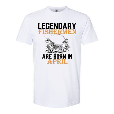 Legendary Fishermen Are Born In April Softstyle CVC T-Shirt