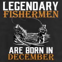 Legendary Fishermen Are Born In December Adult Drive Performance Visor