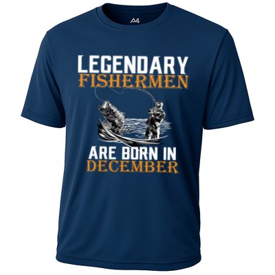 Legendary Fishermen Are Born In December Performance Shirt
