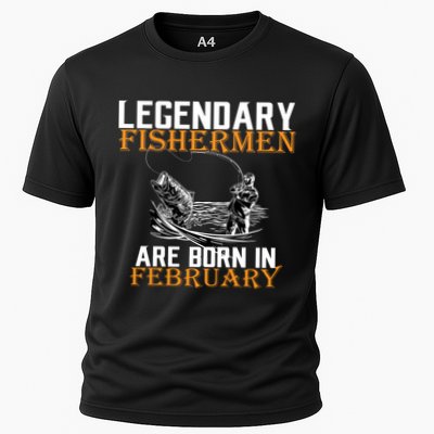 Legendary Fishermen Are Born In February  Performance Shirt