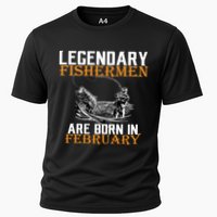Legendary Fishermen Are Born In February  Cooling Performance Crew T-Shirt