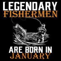 Legendary Fishermen Are Born In January  Impact Tech Backpack
