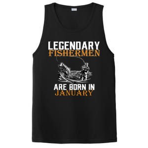 Legendary Fishermen Are Born In January  PosiCharge Competitor Tank