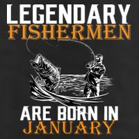Legendary Fishermen Are Born In January  Microfiber Hand Towel