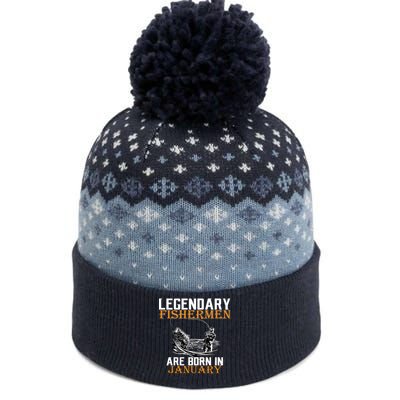 Legendary Fishermen Are Born In January  The Baniff Cuffed Pom Beanie