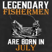 Legendary Fishermen Are Born In July Adult Drive Performance Visor