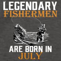 Legendary Fishermen Are Born In July Vector Backpack