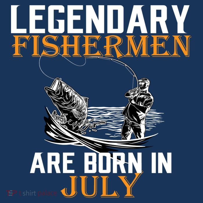 Legendary Fishermen Are Born In July Cool Comfort Performance Bucket Hat