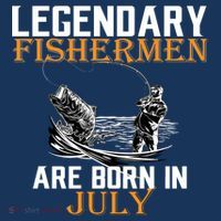 Legendary Fishermen Are Born In July Tank Top