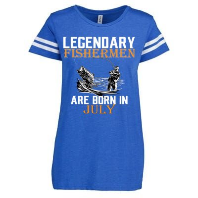 Legendary Fishermen Are Born In July Enza Ladies Jersey Football T-Shirt