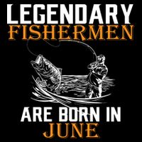 Legendary Fishermen Are Born In June Cropped Pullover Crew