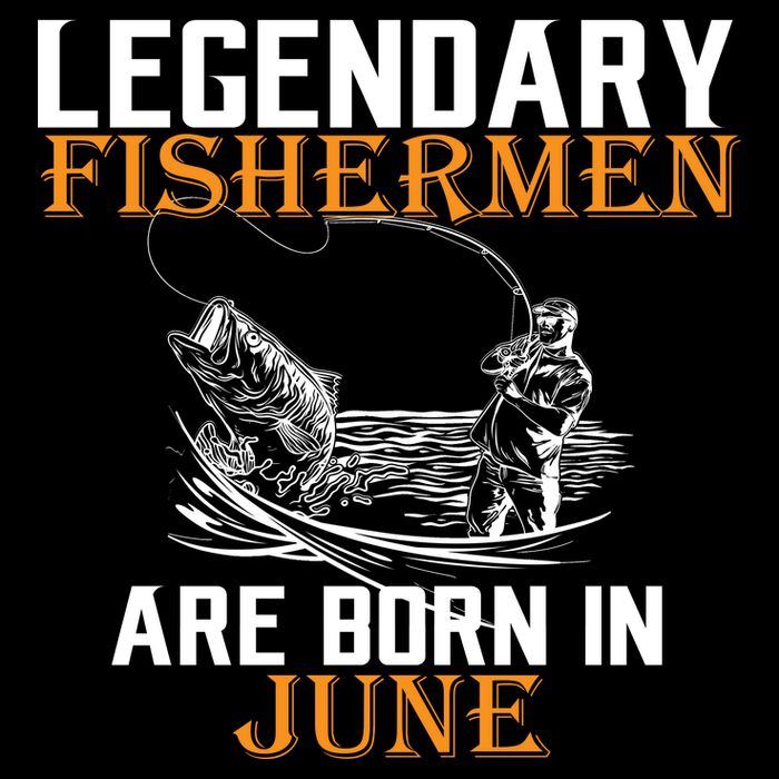 Legendary Fishermen Are Born In June Cropped Pullover Crew