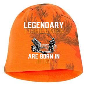 Legendary Fishermen Are Born In June Kati - Camo Knit Beanie