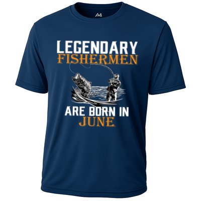 Legendary Fishermen Are Born In June Performance Shirt