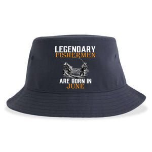 Legendary Fishermen Are Born In June Sustainable Bucket Hat