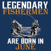 Legendary Fishermen Are Born In June Kids T-Shirt