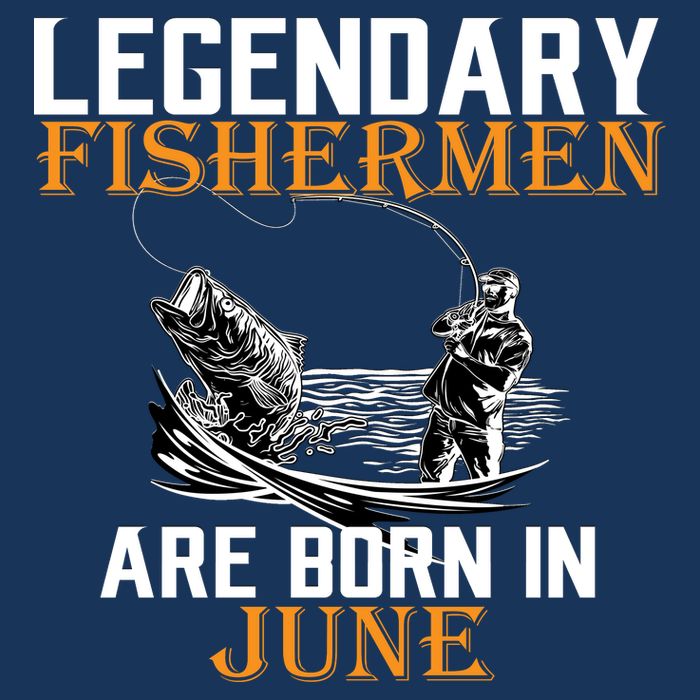 Legendary Fishermen Are Born In June Kids T-Shirt
