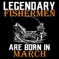 Legendary Fishermen Are Born In March City Backpack