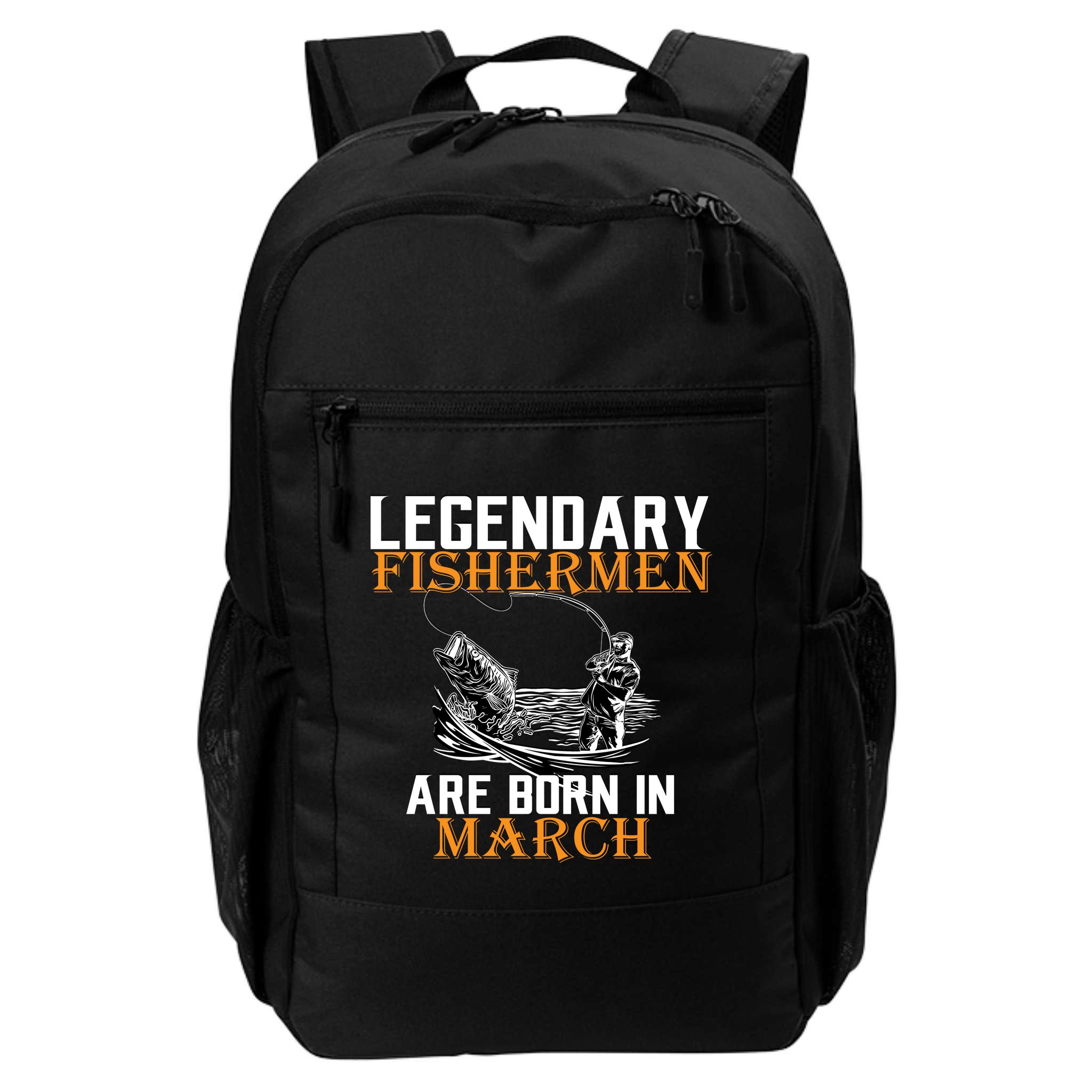 Legendary Fishermen Are Born In March Backpack