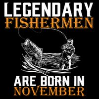 Legendary Fishermen Are Born In November  Cooling Performance Crew T-Shirt