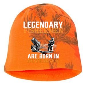 Legendary Fishermen Are Born In November  Kati - Camo Knit Beanie