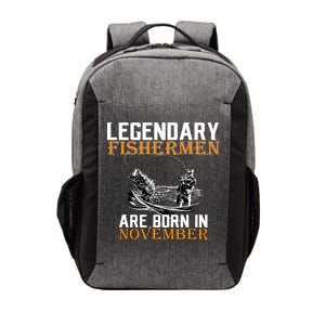 Legendary Fishermen Are Born In November  Vector Backpack