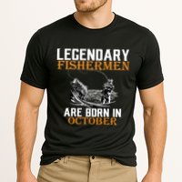 Legendary Fishermen Are Born In October Cooling Performance Crew T-Shirt