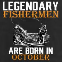 Legendary Fishermen Are Born In October Adult Drive Performance Visor