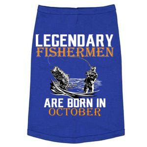 Legendary Fishermen Are Born In October Doggie Tank