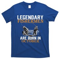 Legendary Fishermen Are Born In October T-Shirt