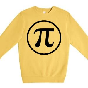 Legendary PI Day 3.14 Circle Logo Premium Crewneck Sweatshirt