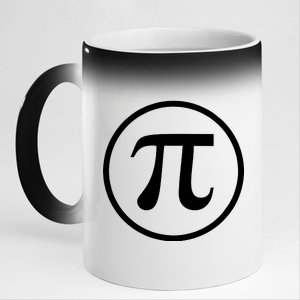 Legendary PI Day 3.14 Circle Logo 11oz Black Color Changing Mug