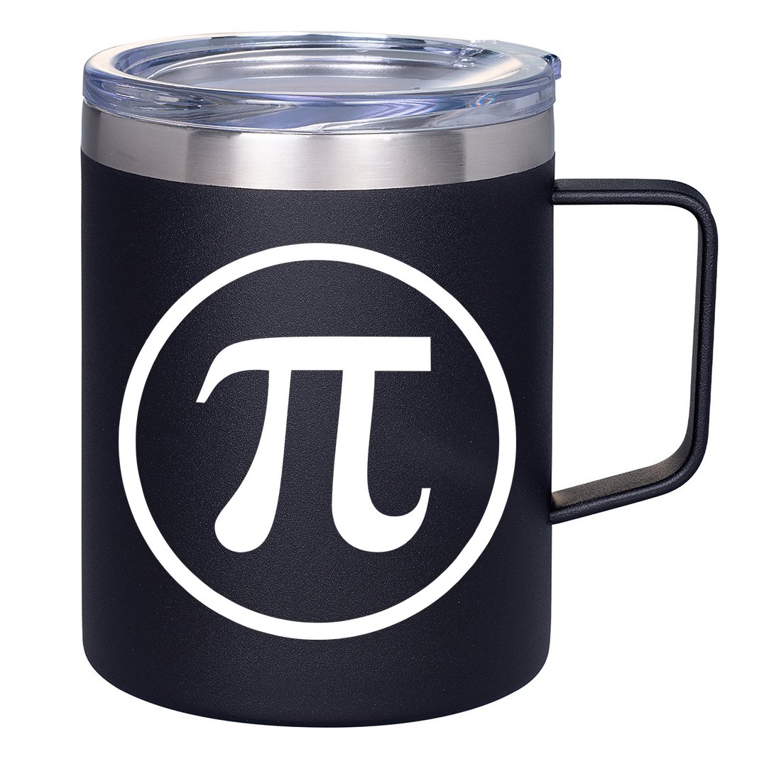 Legendary PI Day 3.14 Circle Logo 12oz Stainless Steel Coffee Mug