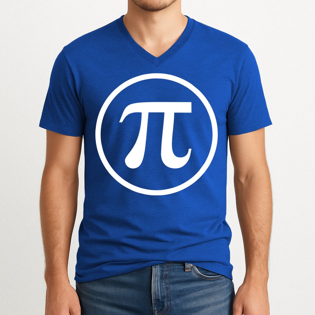 Legendary PI Day 3.14 Circle Logo V-Neck T-Shirt
