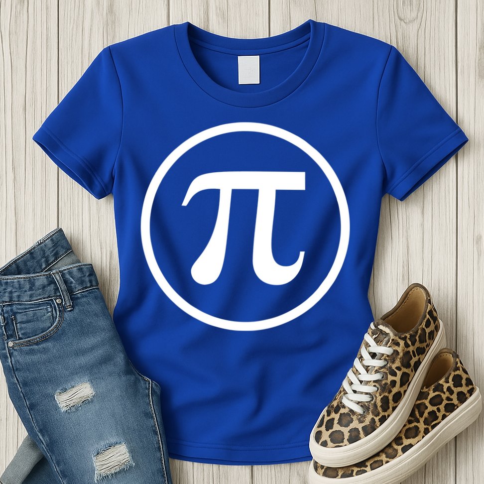 Legendary PI Day 3.14 Circle Logo Womens T-Shirt