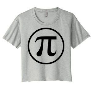 Legendary PI Day 3.14 Circle Logo Women's Crop Top Tee