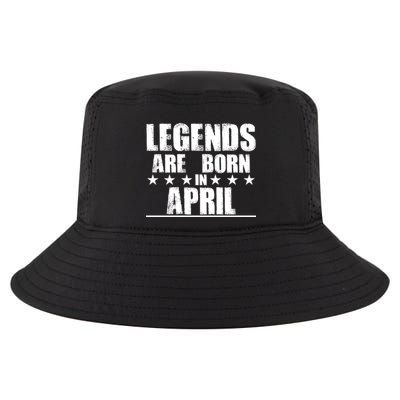 Legends Are Born In April Birthday Cool Comfort Performance Bucket Hat