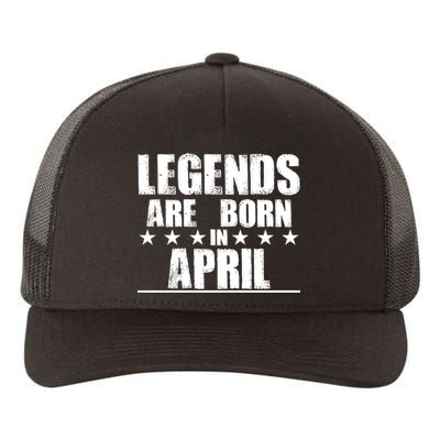 Legends Are Born In April Birthday Yupoong Adult 5-Panel Trucker Hat