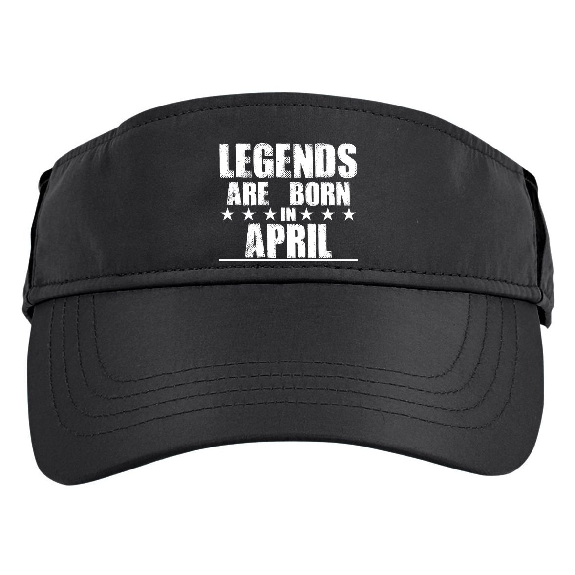 Legends Are Born In April Birthday Adult Drive Performance Visor